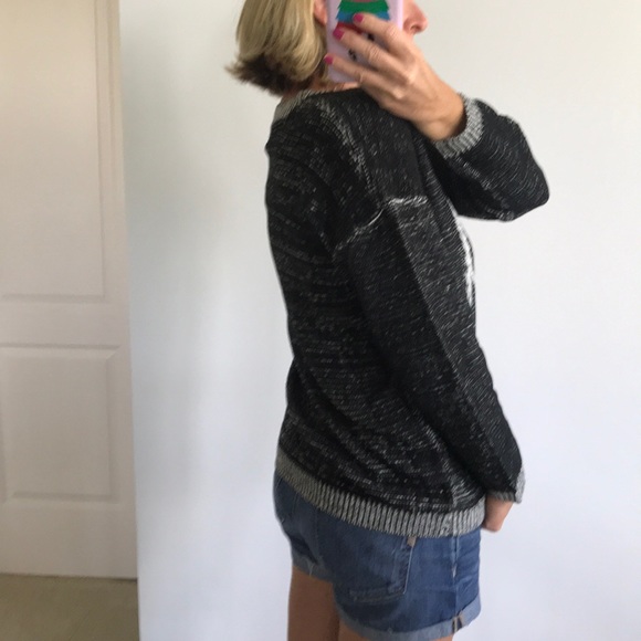 Black & White Owl Sweater - Picture 6 of 8